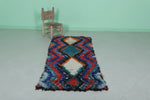 Vintage Colorful Moroccan Berber Rug – 2.5 FT X 6 FT | Bold Boho Charm