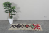 Moroccan Runner Rug – 1.9 x 4.7 FT | Handwoven with Geometric Patterns