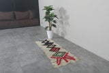 Moroccan Runner Rug – 1.9 x 4.7 FT | Handwoven with Geometric Patterns