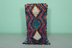 Vintage Colorful Moroccan Berber Rug – 2.5 FT X 6 FT | Bold Boho Charm
