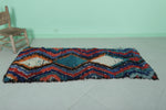 Vintage Colorful Moroccan Berber Rug – 2.5 FT X 6 FT | Bold Boho Charm