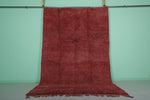 Red Vintage Handmade Moroccan Berber Rug – 7.2 FT X 11.3 FT | Authentic Artisan Crafted Design