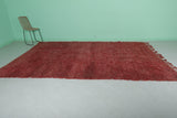 Red Vintage Handmade Moroccan Berber Rug – 7.2 FT X 11.3 FT | Authentic Artisan Crafted Design
