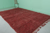 Red Vintage Handmade Moroccan Berber Rug – 7.2 FT X 11.3 FT | Authentic Artisan Crafted Design