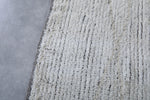 Custom Handmade Moroccan Runner Rug - White Wool Rug