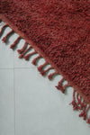 Red Vintage Handmade Moroccan Berber Rug – 7.2 FT X 11.3 FT | Authentic Artisan Crafted Design