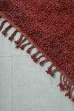 Red Vintage Handmade Moroccan Berber Rug – 7.2 FT X 11.3 FT | Authentic Artisan Crafted Design