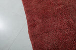 Red Vintage Handmade Moroccan Berber Rug – 7.2 FT X 11.3 FT | Authentic Artisan Crafted Design