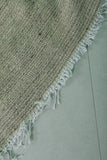 Moroccan Rug – Minimalist Beige with Fringe | 3.2 FT x 5.2 FT