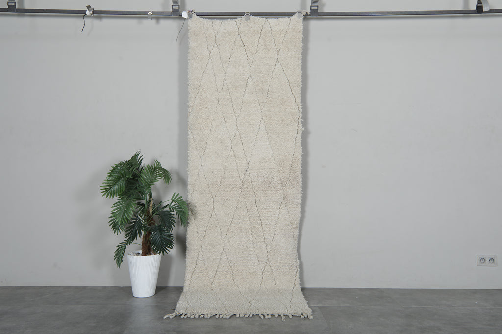 Handmade wool rug 3 FT X 8.5 FT