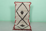 2.2 x 5.6 ft Moroccan Rug – Handwoven Berber Carpet with Geometric Design