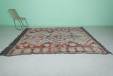 Vintage Handmade Moroccan Berber Rug – 5.8 FT X 9.2 FT | Authentic Artisan Carpet