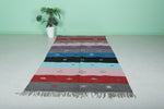 Handwoven Berber Kilim Rug – 4.7 FT x 8.4 FT | Colorful Moroccan Design