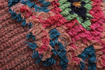 Colorful Boho Floor Cushions - Pink Moroccan Pouf Set
