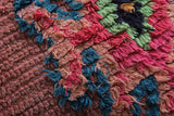Colorful Boho Floor Cushions - Pink Moroccan Pouf Set