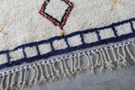 White Moroccan Rug with Berber Symbols – Custom Sizes