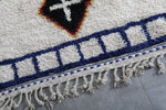 White Moroccan Rug with Berber Symbols – Custom Sizes