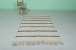 3.7 FT X 6.5 FT Traditional Moroccan Wedding Rug - Handwoven Berber Carpet