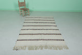 3.7 FT X 6.5 FT Traditional Moroccan Wedding Rug - Handwoven Berber Carpet