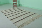 3.7 FT X 6.5 FT Traditional Moroccan Wedding Rug - Handwoven Berber Carpet