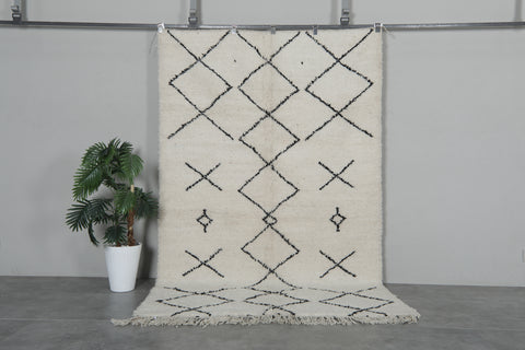 Handmade moroccan rug 5.4 FT X 8.6 FT