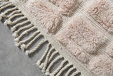 Handmade Moroccan Rug  7.1 x 10.7 ft - Unique Grid Design
