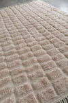 Handmade Moroccan Rug  7.1 x 10.7 ft - Unique Grid Design