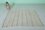 baige Flatwoven handmade berber Moroccan rug