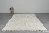 Luxury Handmade Berber Rug 6.7 x 8.9 ft - Soft Neutral Moroccan Style