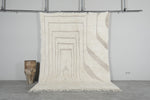 Luxury Handmade Berber Rug 6.7 x 8.9 ft - Soft Neutral Moroccan Style