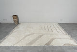 Luxury Handmade Berber Rug 6.7 x 8.9 ft - Soft Neutral Moroccan Style