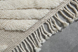 Luxury Handmade Berber Rug 6.7 x 8.9 ft - Soft Neutral Moroccan Style