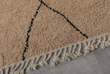 Beige Moroccan Rug with Custom Striped Patterns – Handcrafted Elegance for Any Space