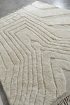Luxury Handmade Berber Rug 6.7 x 8.9 ft - Soft Neutral Moroccan Style