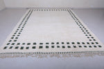 Custom Handmade Moroccan Rug - Wool Rug with Subtle Border Design