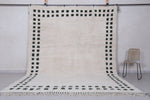 Custom Handmade Moroccan Rug - Wool Rug with Subtle Border Design