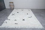 All wool custom handmade, Berber beni ourain rug