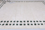 Custom Handmade Moroccan Rug - Wool Rug with Subtle Border Design