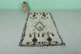 Handmade Moroccan Berber Rug – 3.2 x 6.1 ft with Classic Tribal Design