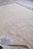 Custom Handmade Moroccan Rug - Wool Rug with Subtle Border Design