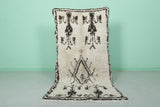 Handmade Moroccan Berber Rug – 3.2 x 6.1 ft with Classic Tribal Design