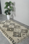 Vintage Moroccan rug 3.2 FT X 5.7 FT