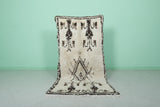 Handmade Moroccan Berber Rug – 3.2 x 6.1 ft with Classic Tribal Design