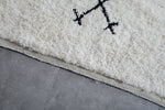 All wool custom handmade, Berber beni ourain rug