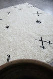 All wool custom handmade, Berber beni ourain rug