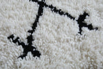 All wool custom handmade, Berber beni ourain rug