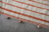 Long runner flatwoven moroccan rug - 6.2 FT X 13.2 FT