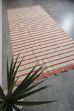 Long runner flatwoven moroccan rug - 6.2 FT X 13.2 FT