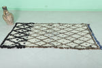 Handmade Moroccan Berber Rug – 2.9 x 5.8 ft Diamond Pattern Shag