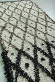 Handmade Moroccan Berber Rug – 2.9 x 5.8 ft Diamond Pattern Shag